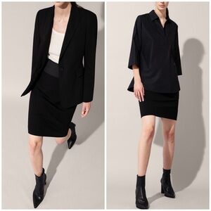 AKRIS Punto High Waist Jersey Pencil Skirt 4 black